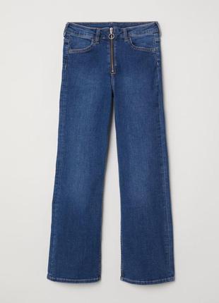 H&m укороченные клёшные джинсы1 фото
