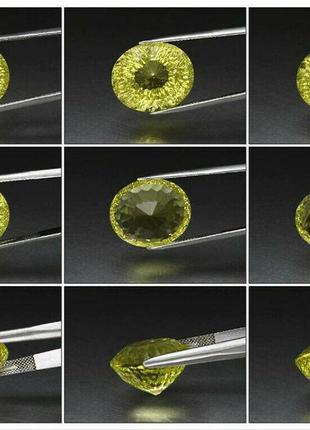 Натуральний лимонний кварц 24.33 ct 20 x 16.7 mm2 фото