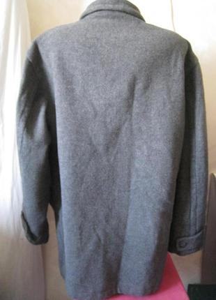 Куртка мужская серая шерсть полупальто2 фото