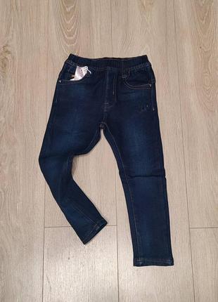 Джинсы на флисе для девочки фирма f&d .венгрия, джинсы утепленные 1044 фото