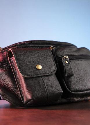 Поясная сумка флотар vintage 14740 черная4 фото