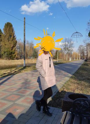Пальто куртка демісезонне на дівчинку ріст 152см