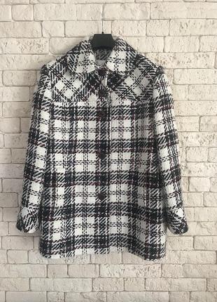 Пальто оверсайз клітка