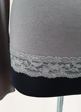 Кофта із мереживом.  блузка. водолазка.💥2 фото