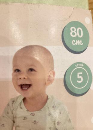 Комплект детские боди с длинным рукавом на 9-12 месяцев7 фото