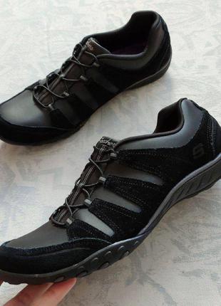 Новые skechers р.41 кроссовки оригинальные кожаные мужские кроссовки