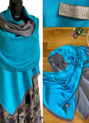 Стильний фірмовий якісний натуральний кашеміровий шарф палантин