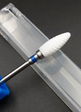 Керамічна фреза для зняття покриття нігтів манікюру з синьою насічкою керамічна фреза сіня для зняття покриття нігтів манікюру