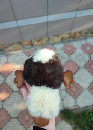 Игрушка утконос из меха кролика и кожи ручная работа австралия8 фото