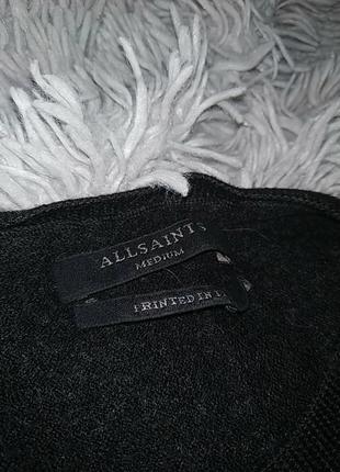 Оригінальне плаття з пір'ям allsaints alna zebu dress6 фото