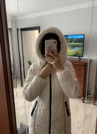 Женская куртка зимняя тёплая пуховик4 фото