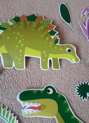 Наклейки динозаври, великі масштабні наклейки динозавр3 фото