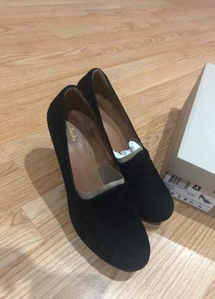 Туфли clarks черные, 39р