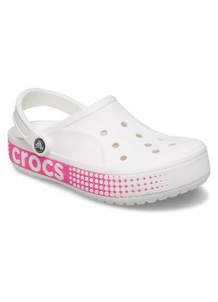 Кроксы сабо crocs bayaband logo motion white белые