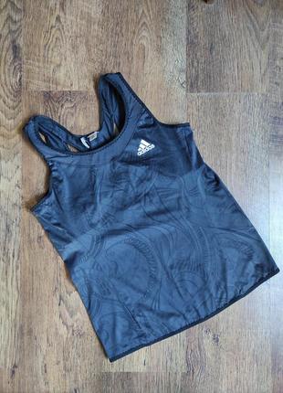 Adidas спортивная майка с топом,  для спорта перфорация, фитнес, йога