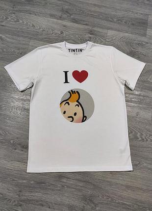 Футболка с персонажем мультфильма tintin