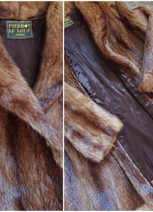 Натуральная винтажная шуба полушубок pierrot le loup paris6 фото