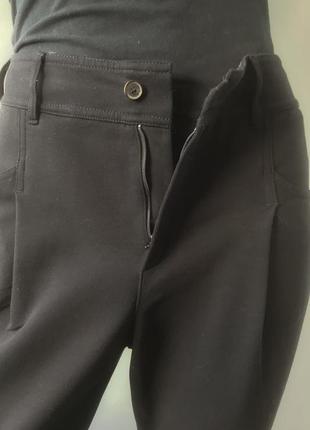 Зауженные эластичные брюки с высокой посадкой strenesse blue, германия6 фото