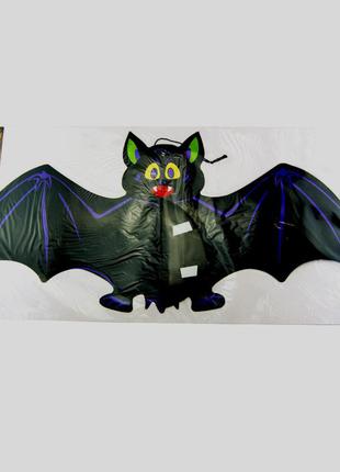 Декор подвесной на хэллоуин летучая мышь 60см +подарок1 фото