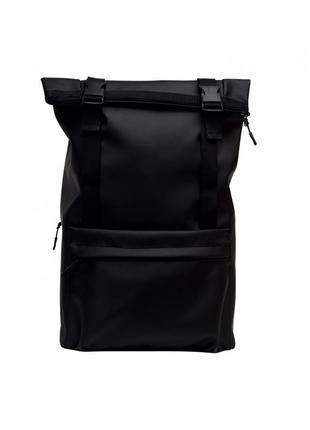 Женский рюкзак ролл чёрный6 фото