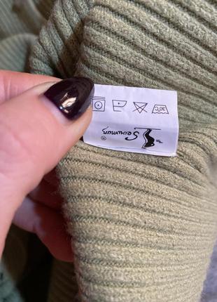 Оливкового цвета кардиган на пуговках удлинённый свитер качество бомба m l xl4 фото