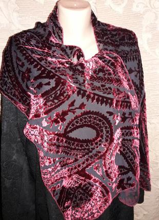 Невероятной красоты шарф из панбархата