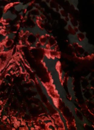 Невероятной красоты шарф из панбархата