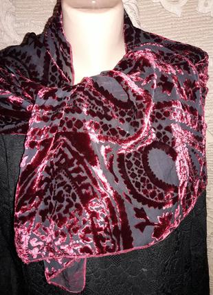 Невероятной красоты шарф из панбархата