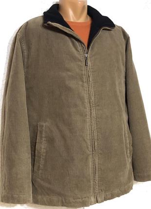 Тёплая вельветовая мужская куртка2 фото