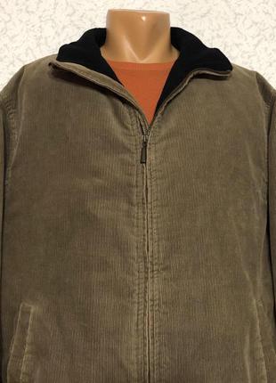 Тёплая вельветовая мужская куртка3 фото