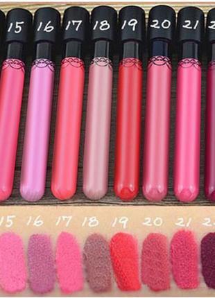 Матовая жидкая стойкая помада danimer long lasting 01 тон