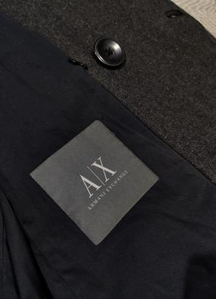 Вовняне коротке пальто armani exchange4 фото