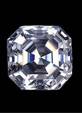 Муассанит  чисто белый ашер 1 ct