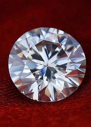 Муассанит  чисто белый 1 ct 6.5 mm. f