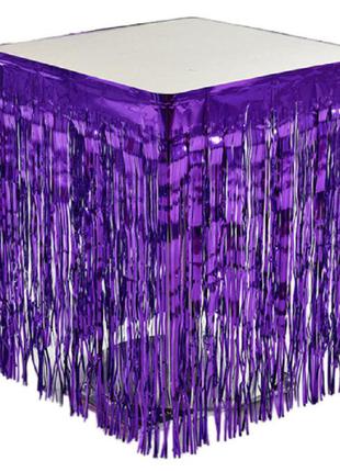 Дождик фиолетовый для фотозоны или украшения стола - высота 74см, ширина 2,74метра