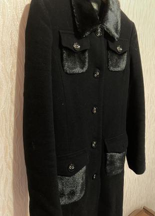 Кашемировое шерстяное пальто