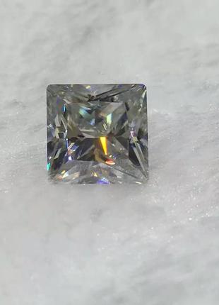 Moissanite муассанит 4 мм  белый 0.25 ct princess moissanite3 фото