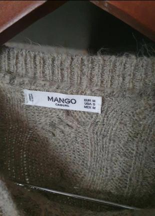 Теплий в'язаний джемпер светр mango розмір м5 фото