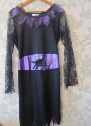 Halloween платье на хэлоувин, платье ведьмы  48-52 размер8 фото
