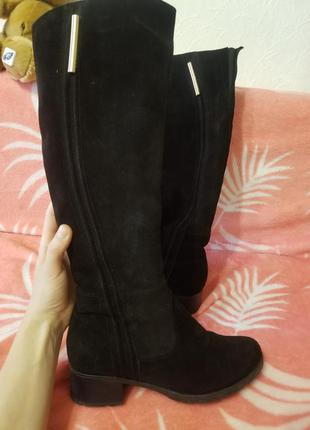 Зимові чоботи сапоги натуральна замша