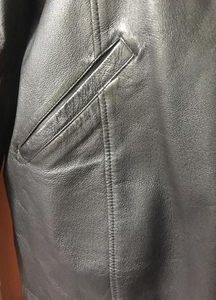 Шикарна шкіряна куртка жакет milan leather 18р( 48-50)6 фото