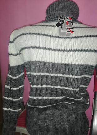Вязаный тёплый свитер, кофта, турция3 фото