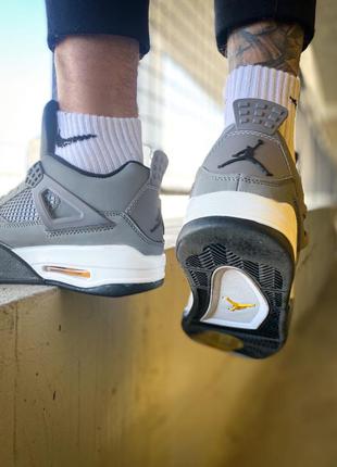 Кросівки nike air jordan 4 retro "cool grey"6 фото