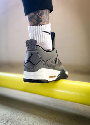 Кросівки nike air jordan 4 retro "cool grey"4 фото