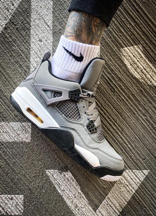 Кросівки nike air jordan 4 retro "cool grey"8 фото