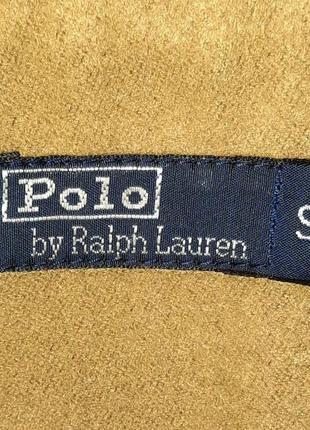 Коричневая винтажная кожаная куртка polo by ralph lauren vintage6 фото