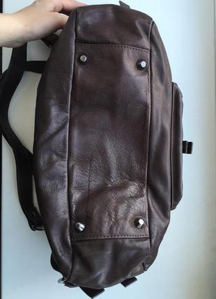 Кожаная итальянская сумка innue натуральная кожа, шкіряна сумка7 фото