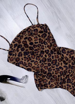 Леопардовый стильный купальник2 фото