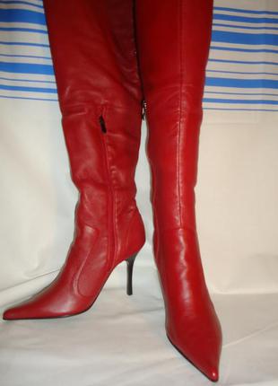 Осенние сапоги из натуральной кожи