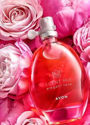 Туалетна вода - scent mix elegant rose (30 мл) avon